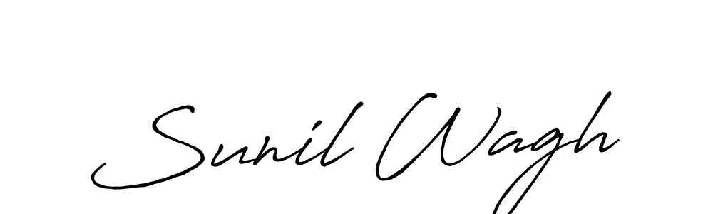 You should practise on your own different ways (Antro_Vectra_Bolder) to write your name (Sunil Wagh) in signature. don't let someone else do it for you. Sunil Wagh signature style 7 images and pictures png