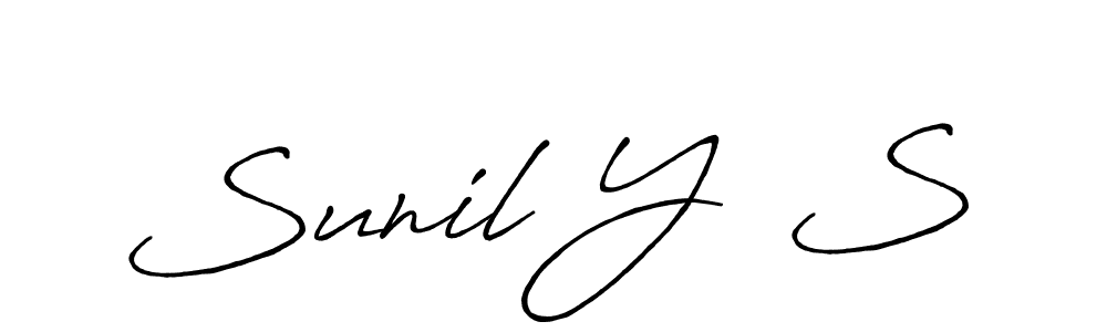 Make a beautiful signature design for name Sunil Y  S. Use this online signature maker to create a handwritten signature for free. Sunil Y  S signature style 7 images and pictures png