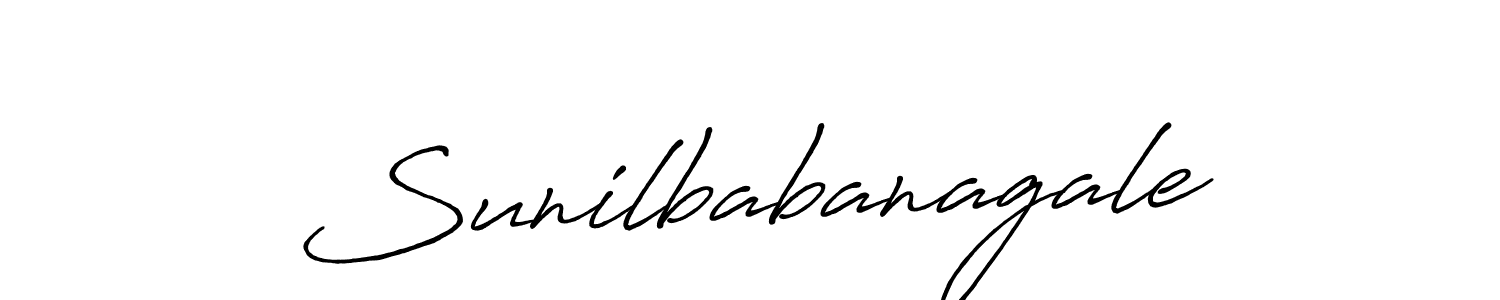 Make a beautiful signature design for name Sunilbabanagale. With this signature (Antro_Vectra_Bolder) style, you can create a handwritten signature for free. Sunilbabanagale signature style 7 images and pictures png