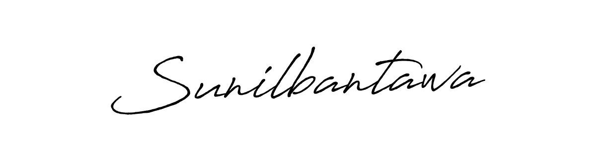 Make a beautiful signature design for name Sunilbantawa. With this signature (Antro_Vectra_Bolder) style, you can create a handwritten signature for free. Sunilbantawa signature style 7 images and pictures png