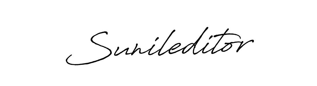 Here are the top 10 professional signature styles for the name Sunileditor. These are the best autograph styles you can use for your name. Sunileditor signature style 7 images and pictures png