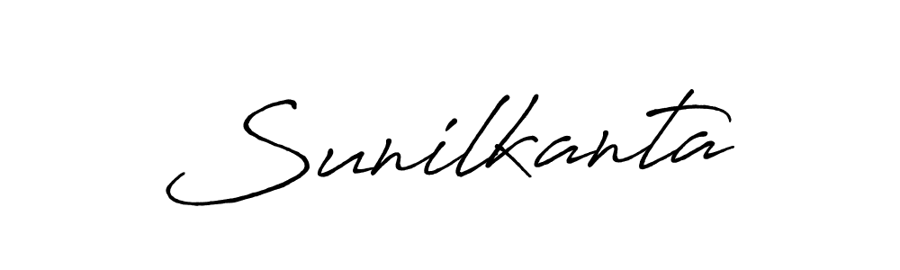 Design your own signature with our free online signature maker. With this signature software, you can create a handwritten (Antro_Vectra_Bolder) signature for name Sunilkanta. Sunilkanta signature style 7 images and pictures png