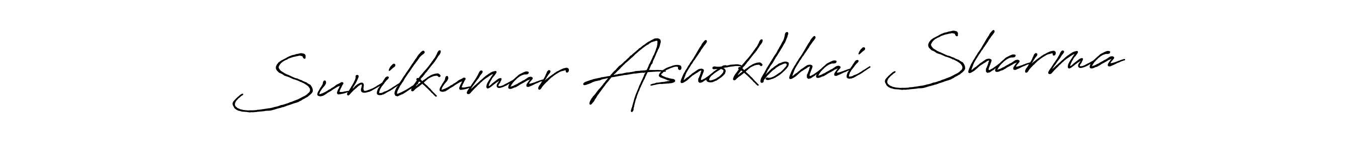 You should practise on your own different ways (Antro_Vectra_Bolder) to write your name (Sunilkumar Ashokbhai Sharma) in signature. don't let someone else do it for you. Sunilkumar Ashokbhai Sharma signature style 7 images and pictures png