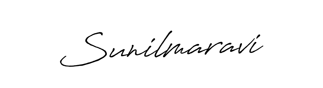 Make a beautiful signature design for name Sunilmaravi. With this signature (Antro_Vectra_Bolder) style, you can create a handwritten signature for free. Sunilmaravi signature style 7 images and pictures png