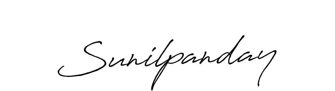 Make a beautiful signature design for name Sunilpanday. With this signature (Antro_Vectra_Bolder) style, you can create a handwritten signature for free. Sunilpanday signature style 7 images and pictures png
