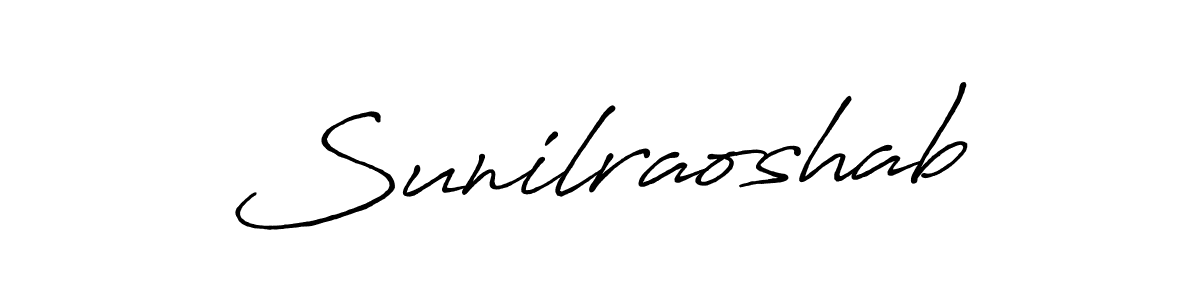 Create a beautiful signature design for name Sunilraoshab. With this signature (Antro_Vectra_Bolder) fonts, you can make a handwritten signature for free. Sunilraoshab signature style 7 images and pictures png
