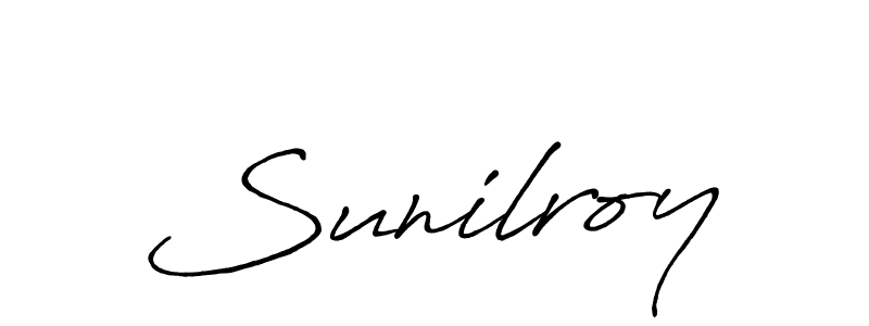 if you are searching for the best signature style for your name Sunilroy. so please give up your signature search. here we have designed multiple signature styles  using Antro_Vectra_Bolder. Sunilroy signature style 7 images and pictures png