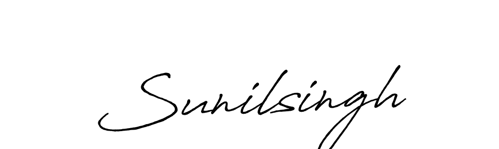 Similarly Antro_Vectra_Bolder is the best handwritten signature design. Signature creator online .You can use it as an online autograph creator for name Sunilsingh. Sunilsingh signature style 7 images and pictures png