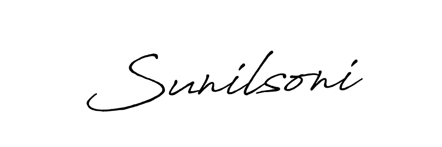 Once you've used our free online signature maker to create your best signature Antro_Vectra_Bolder style, it's time to enjoy all of the benefits that Sunilsoni name signing documents. Sunilsoni signature style 7 images and pictures png