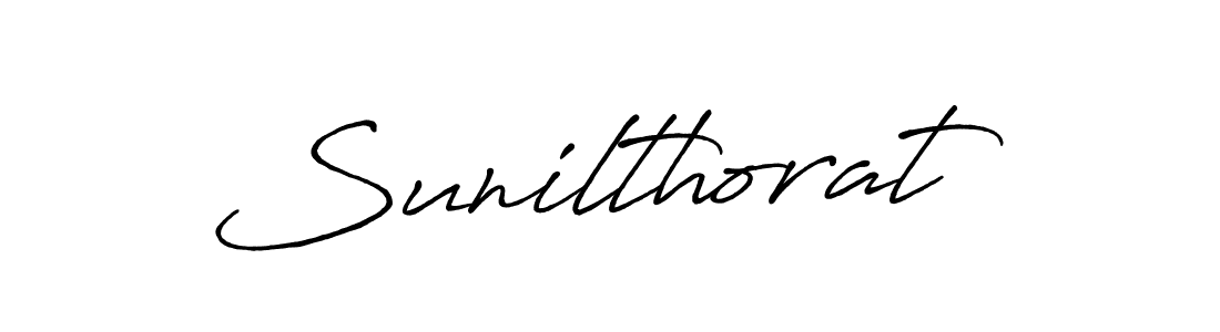 Create a beautiful signature design for name Sunilthorat. With this signature (Antro_Vectra_Bolder) fonts, you can make a handwritten signature for free. Sunilthorat signature style 7 images and pictures png