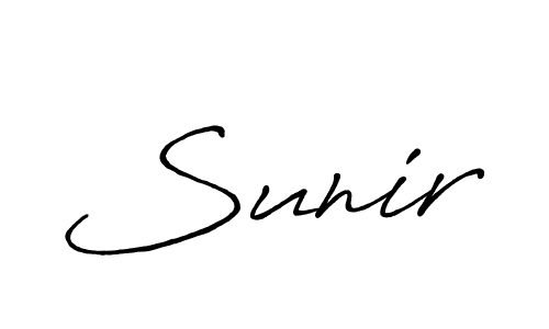 Also we have Sunir name is the best signature style. Create professional handwritten signature collection using Antro_Vectra_Bolder autograph style. Sunir signature style 7 images and pictures png