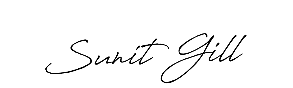 if you are searching for the best signature style for your name Sunit Gill. so please give up your signature search. here we have designed multiple signature styles  using Antro_Vectra_Bolder. Sunit Gill signature style 7 images and pictures png