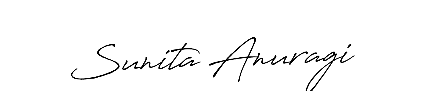 It looks lik you need a new signature style for name Sunita Anuragi. Design unique handwritten (Antro_Vectra_Bolder) signature with our free signature maker in just a few clicks. Sunita Anuragi signature style 7 images and pictures png