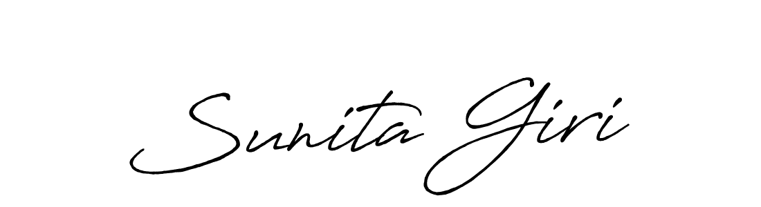 Sunita Giri stylish signature style. Best Handwritten Sign (Antro_Vectra_Bolder) for my name. Handwritten Signature Collection Ideas for my name Sunita Giri. Sunita Giri signature style 7 images and pictures png