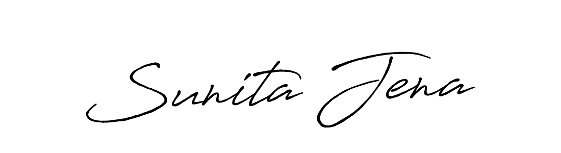 Make a beautiful signature design for name Sunita Jena. Use this online signature maker to create a handwritten signature for free. Sunita Jena signature style 7 images and pictures png