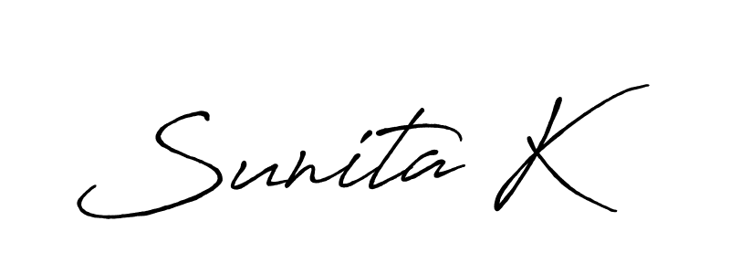 Design your own signature with our free online signature maker. With this signature software, you can create a handwritten (Antro_Vectra_Bolder) signature for name Sunita K. Sunita K signature style 7 images and pictures png