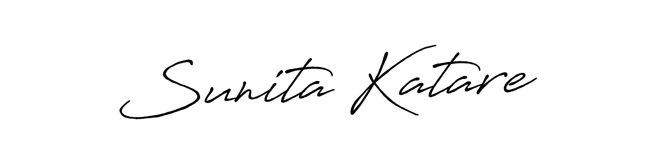 It looks lik you need a new signature style for name Sunita Katare. Design unique handwritten (Antro_Vectra_Bolder) signature with our free signature maker in just a few clicks. Sunita Katare signature style 7 images and pictures png