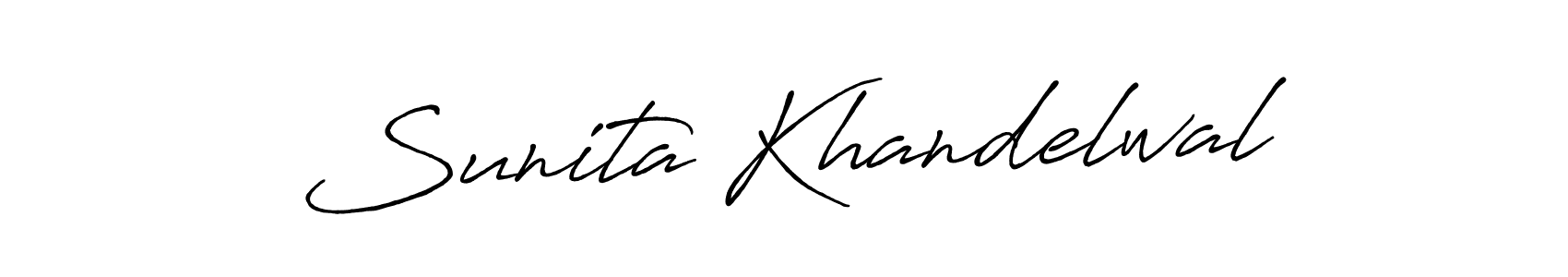 How to Draw Sunita Khandelwal signature style? Antro_Vectra_Bolder is a latest design signature styles for name Sunita Khandelwal. Sunita Khandelwal signature style 7 images and pictures png
