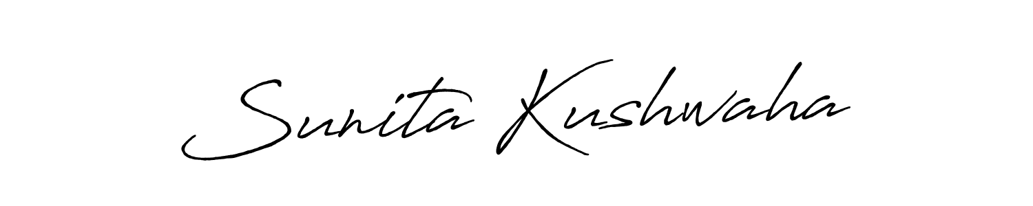 It looks lik you need a new signature style for name Sunita Kushwaha. Design unique handwritten (Antro_Vectra_Bolder) signature with our free signature maker in just a few clicks. Sunita Kushwaha signature style 7 images and pictures png