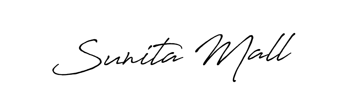 Make a beautiful signature design for name Sunita Mall. With this signature (Antro_Vectra_Bolder) style, you can create a handwritten signature for free. Sunita Mall signature style 7 images and pictures png