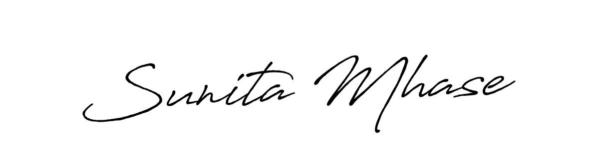 Use a signature maker to create a handwritten signature online. With this signature software, you can design (Antro_Vectra_Bolder) your own signature for name Sunita Mhase. Sunita Mhase signature style 7 images and pictures png