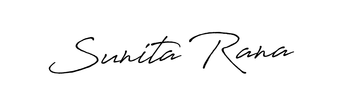 Use a signature maker to create a handwritten signature online. With this signature software, you can design (Antro_Vectra_Bolder) your own signature for name Sunita Rana. Sunita Rana signature style 7 images and pictures png