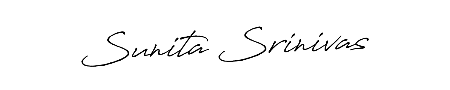 It looks lik you need a new signature style for name Sunita Srinivas. Design unique handwritten (Antro_Vectra_Bolder) signature with our free signature maker in just a few clicks. Sunita Srinivas signature style 7 images and pictures png