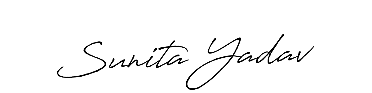 Once you've used our free online signature maker to create your best signature Antro_Vectra_Bolder style, it's time to enjoy all of the benefits that Sunita Yadav name signing documents. Sunita Yadav signature style 7 images and pictures png