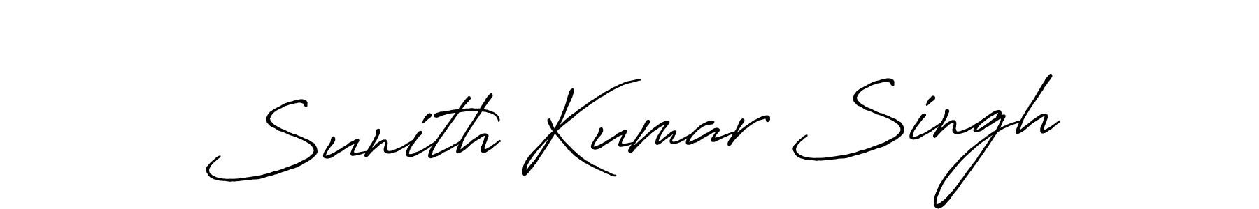 Once you've used our free online signature maker to create your best signature Antro_Vectra_Bolder style, it's time to enjoy all of the benefits that Sunith Kumar Singh name signing documents. Sunith Kumar Singh signature style 7 images and pictures png