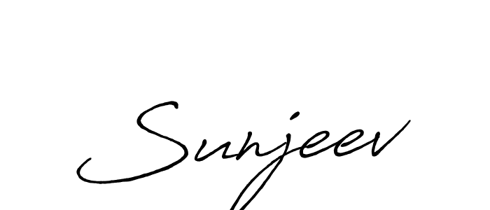 Also we have Sunjeev name is the best signature style. Create professional handwritten signature collection using Antro_Vectra_Bolder autograph style. Sunjeev signature style 7 images and pictures png