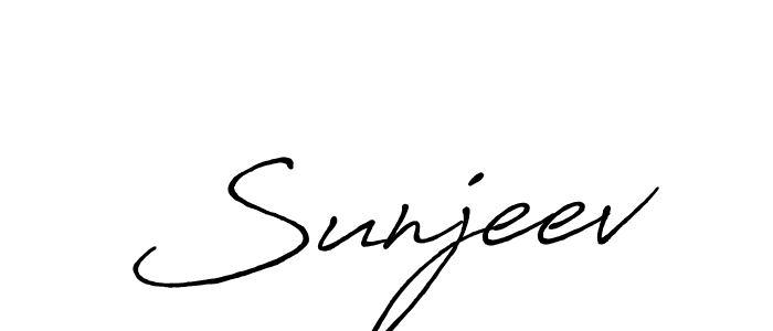 Also we have Sunjeev name is the best signature style. Create professional handwritten signature collection using Antro_Vectra_Bolder autograph style. Sunjeev signature style 7 images and pictures png