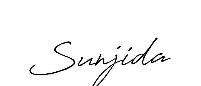 Also You can easily find your signature by using the search form. We will create Sunjida name handwritten signature images for you free of cost using Antro_Vectra_Bolder sign style. Sunjida signature style 7 images and pictures png