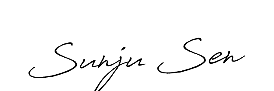 Make a beautiful signature design for name Sunju Sen. Use this online signature maker to create a handwritten signature for free. Sunju Sen signature style 7 images and pictures png