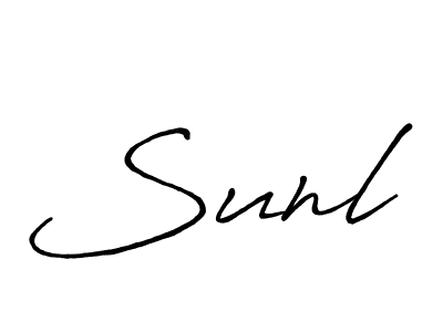 Best and Professional Signature Style for Sunl. Antro_Vectra_Bolder Best Signature Style Collection. Sunl signature style 7 images and pictures png