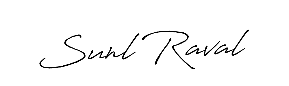 Once you've used our free online signature maker to create your best signature Antro_Vectra_Bolder style, it's time to enjoy all of the benefits that Sunl Raval name signing documents. Sunl Raval signature style 7 images and pictures png