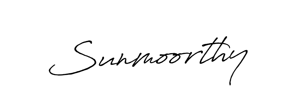 Antro_Vectra_Bolder is a professional signature style that is perfect for those who want to add a touch of class to their signature. It is also a great choice for those who want to make their signature more unique. Get Sunmoorthy name to fancy signature for free. Sunmoorthy signature style 7 images and pictures png