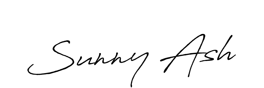 Create a beautiful signature design for name Sunny Ash. With this signature (Antro_Vectra_Bolder) fonts, you can make a handwritten signature for free. Sunny Ash signature style 7 images and pictures png