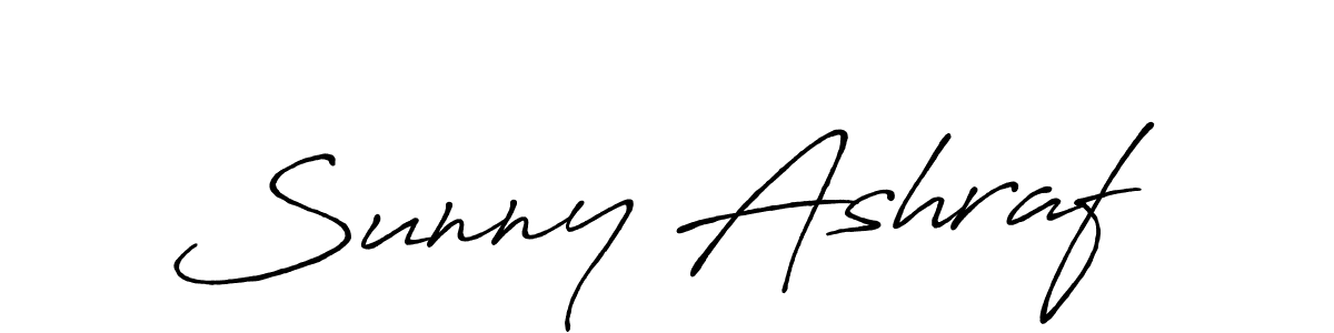 This is the best signature style for the Sunny Ashraf name. Also you like these signature font (Antro_Vectra_Bolder). Mix name signature. Sunny Ashraf signature style 7 images and pictures png