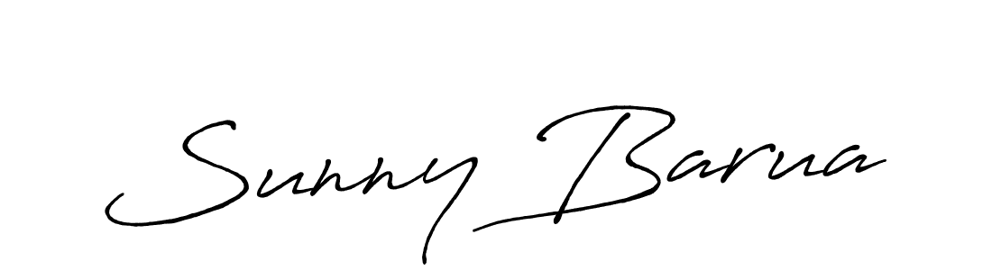 Also we have Sunny Barua name is the best signature style. Create professional handwritten signature collection using Antro_Vectra_Bolder autograph style. Sunny Barua signature style 7 images and pictures png