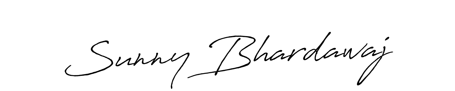 You should practise on your own different ways (Antro_Vectra_Bolder) to write your name (Sunny Bhardawaj) in signature. don't let someone else do it for you. Sunny Bhardawaj signature style 7 images and pictures png