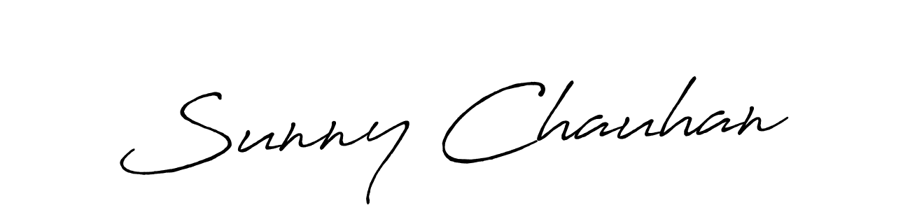 Also we have Sunny Chauhan name is the best signature style. Create professional handwritten signature collection using Antro_Vectra_Bolder autograph style. Sunny Chauhan signature style 7 images and pictures png