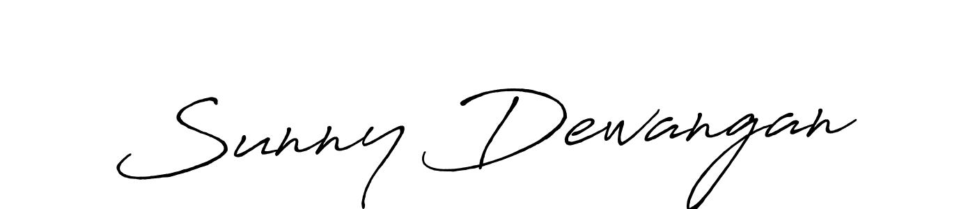 Make a beautiful signature design for name Sunny Dewangan. With this signature (Antro_Vectra_Bolder) style, you can create a handwritten signature for free. Sunny Dewangan signature style 7 images and pictures png