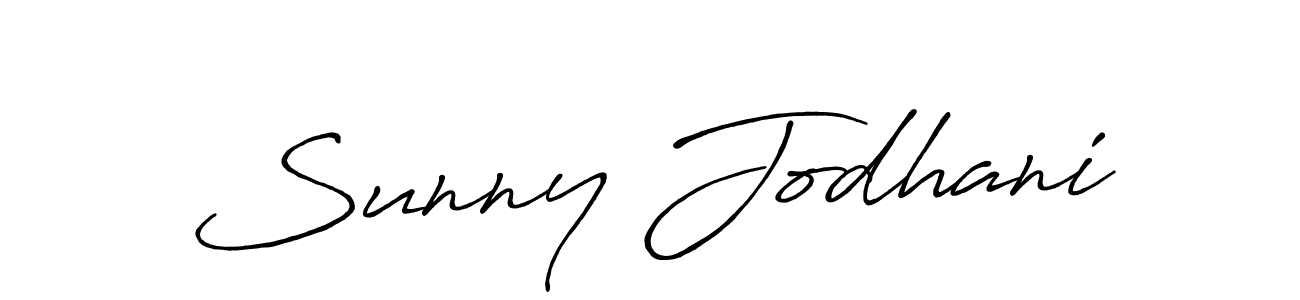 Also we have Sunny Jodhani name is the best signature style. Create professional handwritten signature collection using Antro_Vectra_Bolder autograph style. Sunny Jodhani signature style 7 images and pictures png
