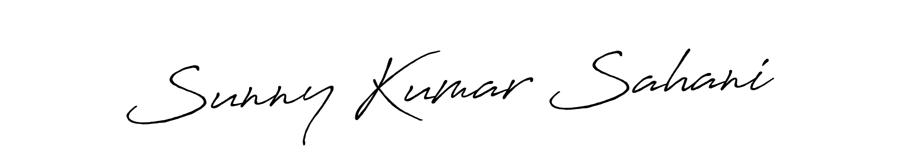 Use a signature maker to create a handwritten signature online. With this signature software, you can design (Antro_Vectra_Bolder) your own signature for name Sunny Kumar Sahani. Sunny Kumar Sahani signature style 7 images and pictures png