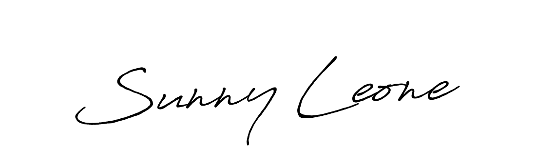 Make a beautiful signature design for name Sunny Leone. With this signature (Antro_Vectra_Bolder) style, you can create a handwritten signature for free. Sunny Leone signature style 7 images and pictures png