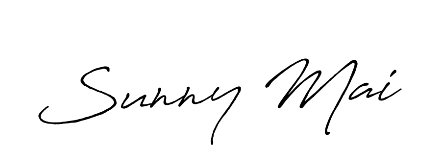 Create a beautiful signature design for name Sunny Mai. With this signature (Antro_Vectra_Bolder) fonts, you can make a handwritten signature for free. Sunny Mai signature style 7 images and pictures png