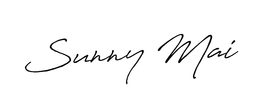 The best way (Antro_Vectra_Bolder) to make a short signature is to pick only two or three words in your name. The name Sunny Mai include a total of six letters. For converting this name. Sunny Mai signature style 7 images and pictures png