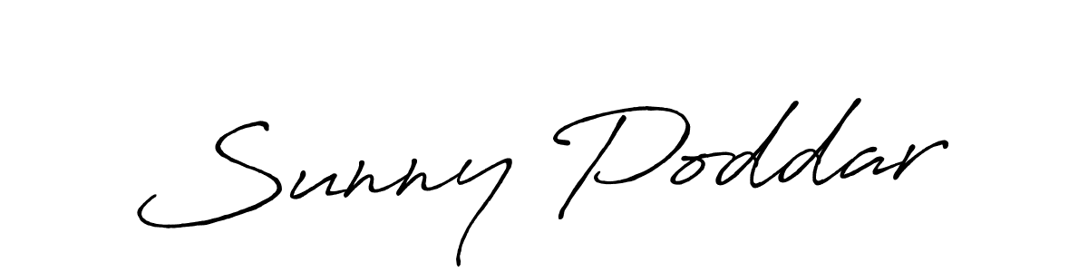 How to make Sunny Poddar signature? Antro_Vectra_Bolder is a professional autograph style. Create handwritten signature for Sunny Poddar name. Sunny Poddar signature style 7 images and pictures png