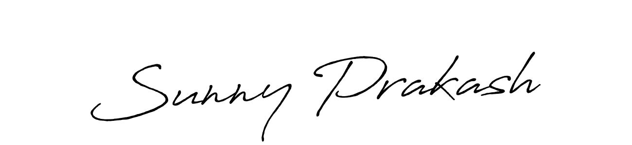 Sunny Prakash stylish signature style. Best Handwritten Sign (Antro_Vectra_Bolder) for my name. Handwritten Signature Collection Ideas for my name Sunny Prakash. Sunny Prakash signature style 7 images and pictures png