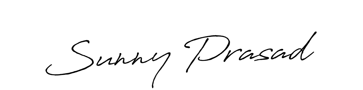 Design your own signature with our free online signature maker. With this signature software, you can create a handwritten (Antro_Vectra_Bolder) signature for name Sunny Prasad. Sunny Prasad signature style 7 images and pictures png